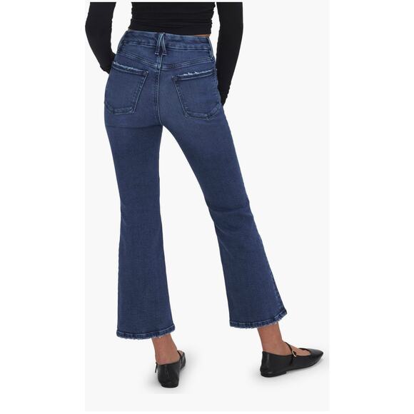 Good American good legs crop mini boot 30 in indigo - Picture 2 of 14